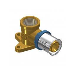 CODO 90º ROSCA HEMBRA Y FIJACIÓN Ø20x1/2