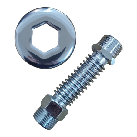 NIPLE FLEXIBLE CON ROSETA X UNIDAD