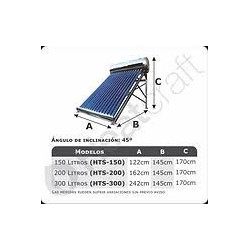 HTS-150 TERMO SOLAR150 LitrosAcero Inox.