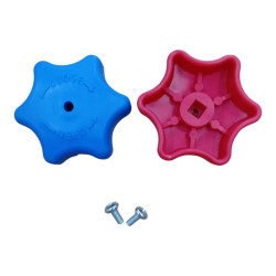 JUEGO DE PERILLAS DE PLASTICO PARA MANIFOLD