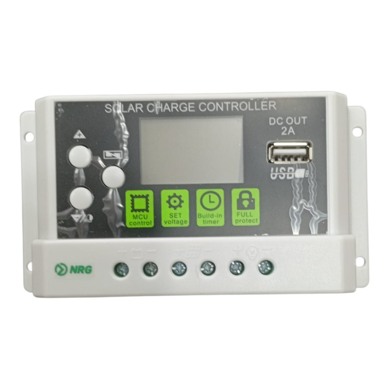 CONTROLADOR SOLA PWM "NRG" 30A 12v/24v