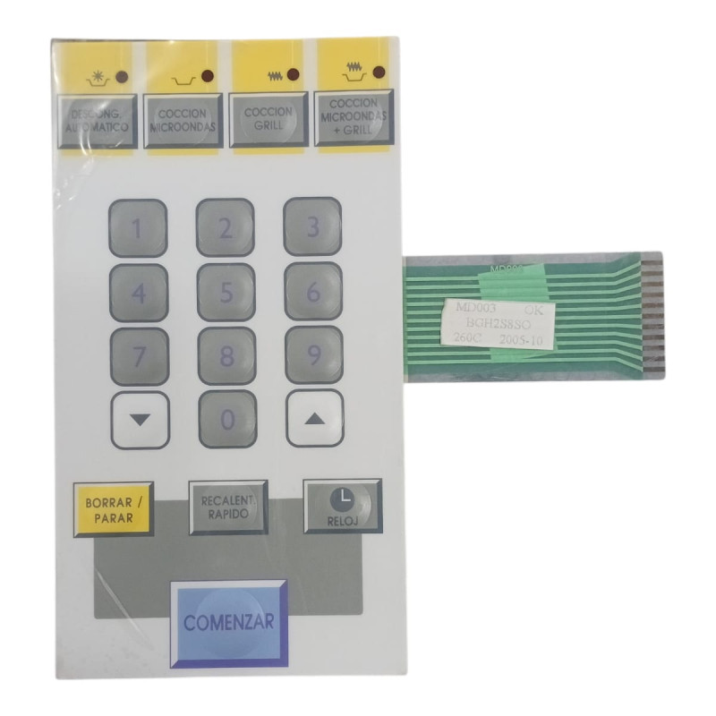 TECLADO MICROONDAS BGH 25850