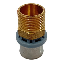 UNIÓN RECTA C/ROSCA MACHO Ø25x3/4"