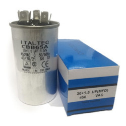 CAPACITOR DUAL 30+1.5 MF X 450V