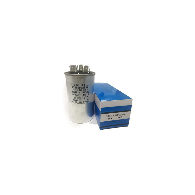 CAPACITOR DUAL 30+1.5 MF X 450V
