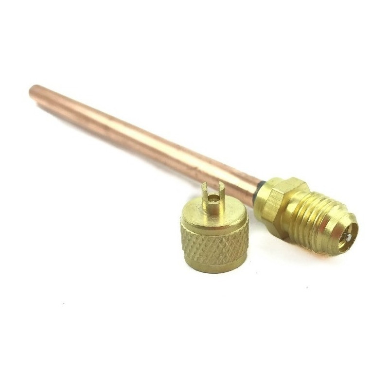 VALVULA DE CARGA P/SOLDAR CON CHICOTE