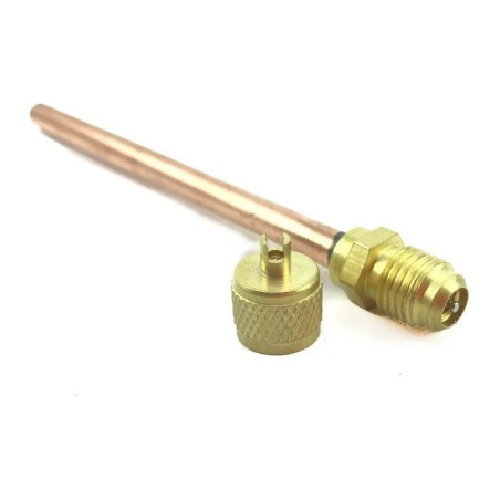 VALVULA DE CARGA P/SOLDAR CON CHICOTE